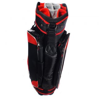 RJ Sports Bandon ll Black Silver Golf Cart Bag 14 Way Full Length 