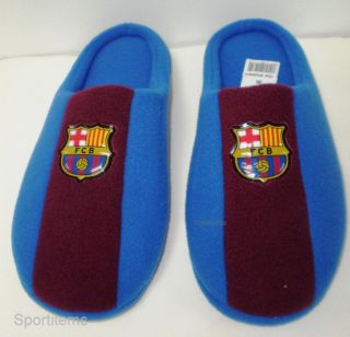 Sllippers FC Barcelona Football Club Soccer Size 8 Us Slipper NEW 