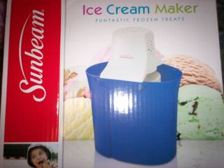 Sunbeam 4 Qt Quart ICE CREAM MAKER ****Blue**** New in Box