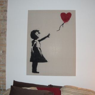 Banksy Baloon Girl Canvas Painting Recreation 5X5