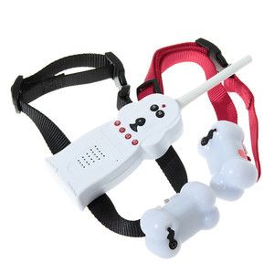 LCD 100LV Waterproof Bark Control Remote Training Shock E Collar for 2 