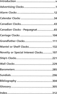   Canadian ID & Price Guide to Antique Clocks, Barometers & Sundials