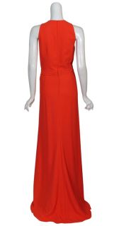 Badgley Mischka Elegant Draped Long Gown Dress 10 New