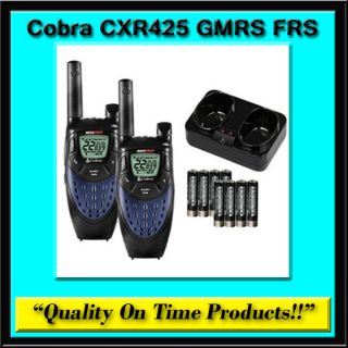New Cobra CXR425 GMRS FRS Two Way Radios NOAA UHF VHF Mobile Walkie 