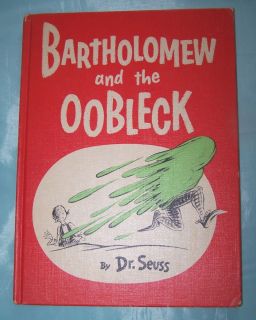 BARTHOLOMEW AND THE OOBLECK Dr. Seuss 1949 Hardcover Antique Vintage 