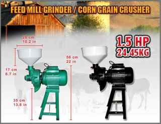   Electric Corn Grain Mill Wheat Grinder Flour Coffee Barley Oats
