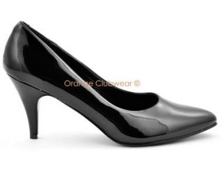 PLEASER 3 Basic Classic High Heels Black Pumps Shoes
