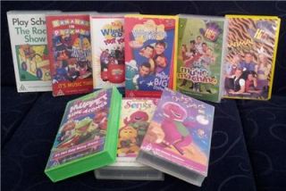 The Wiggles Barney The Muppets Hi 5FIVE Play School Collection PAL 