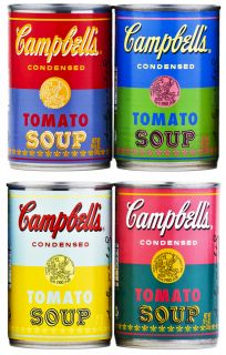    WARHOL 50TH ANNIVERSARY CAMPBELLS SOUP CANS Set of 4 Target Basquiat
