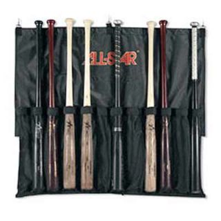 Baseball Softball 12 Bats Heavy Nylon Hanging Bat Rack Dugout Bag w 