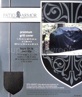 New Patio Armor 68 Premium Grill Cover 68 x 24 x 42 Hi Water 