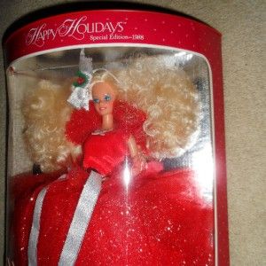 First in Series 1988 Original Christmas Happy Holiday Barbie Mint 