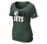 nike team dedication tri blend nfl jets women s t shirt $ 32 00