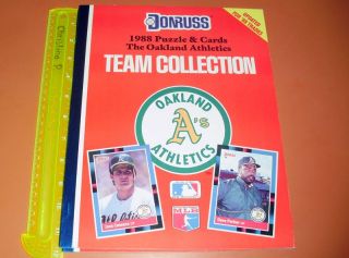 1988 Donruss Team Card Collection Oakland As w Puzzle