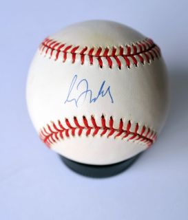   Maddux Signed Auto 1996 World Series MLB Baseball Scoreboard