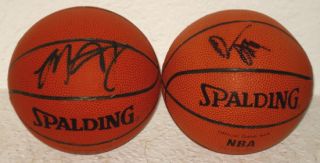 Collection of 4 Autographed Basketballs w COAS