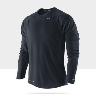  Nike Dri FIT UV Miler Long Sleeve Mens Running Shirt