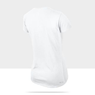Nike V Neck Read Womens Tennis T Shirt 480769_100_B