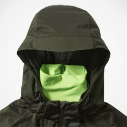 custom coverage an adjustable hood with removable face gaiter and 