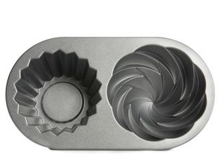 Nordic Ware Cute Cupcake Pan 82524, Non stick Heavy Cast Aluminum, 6 