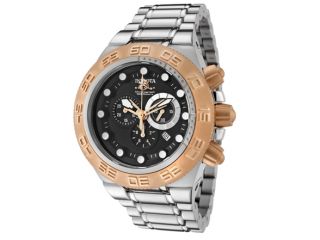 Invicta 1529 Subaqua Mens Watch   Stainless with Rose Gold Plated 
