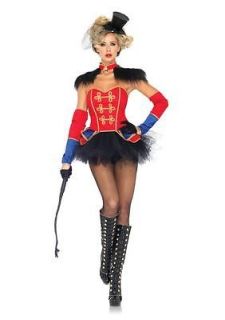 Sexy Ring Master Burlesque Dancer Tutu Skirt Outfit Womens Halloween 
