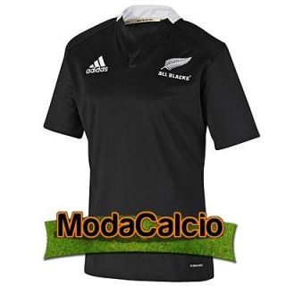 Jersey Shirt Rugby All Blacks tg Short Sleeves 2011 2013 Black Home