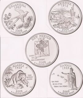 2008 state quarter p d bu set 10 coins buy