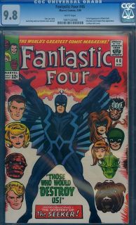Fantastic Four 46 CGC 9.8 WHITE 1st BLACK BOLT FINEST EXISTING COPY NM 