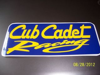 Cub Cadet Racing (New Blue and Gold) Vinyl Sticker