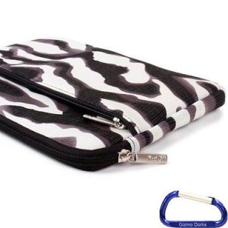 Neoprene Zipper Sleeve Cover Case for Fuhu Nabi 2 Tablet   Zebra