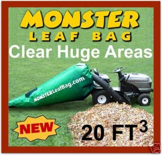 Newly listed Monster Leaf Bag FAST & EASY Huge, Leaf Bagger for Lawn 