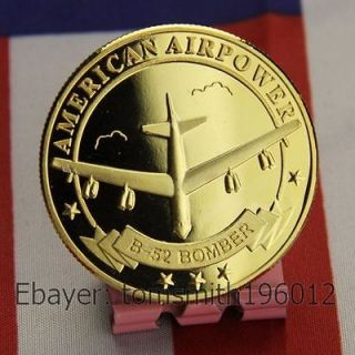 Air Force / B 52 Bomber / Military Challenge Coin USAF 196