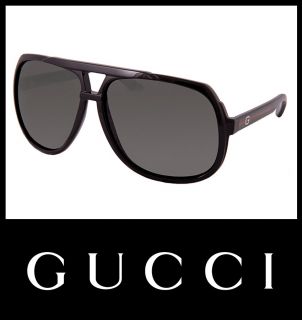 New GUCCI Sunglasses GG 1622 GG1622 D28/R6 Black Grey Men Aviator