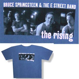 BRUCE SPRINGSTEEN COLLAGE/THE RISING BLUE T SHIRT XXL 2XL NEW