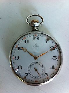 vintage omega silver 0 900 swiss men s pocket watch from belarus time 