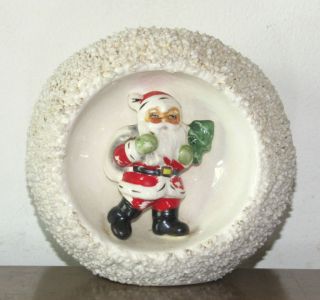 vintage christmas santa planter relpo ceramics japan 