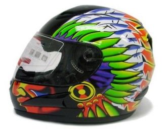 INDIAN CHIEF FULL FACE MOTORCYCLE SCOOTER STREET SPORT BIKE HELMET ~M 
