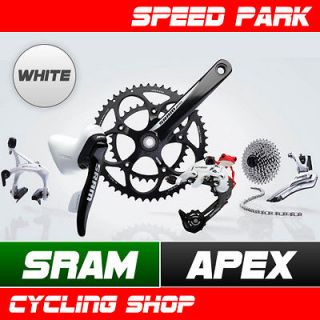 2011 sram apex 8 piece road bike group build kit
