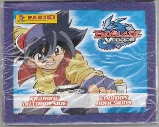 beyblade v force box 50 packs stickers panini from italy