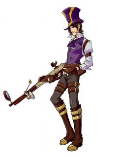 League of Legends Caitlyn male version Cosplay Costume Custom