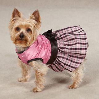 SM Pink Taffeta First Lady Dog Dress Shih tzu Yorkie Poodle Maltese 