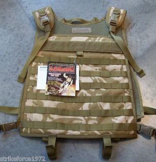 NEW   Blackhawk MOLLE Desert Camo Army Issue Plate Carrier / Armour 