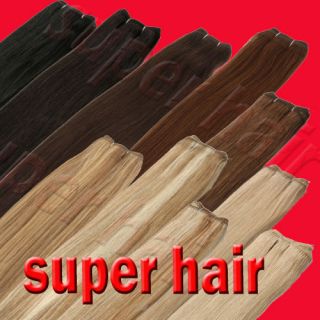 New 7pcs Clip In Remy Real Human Hair Extensions Full Head Any Color 