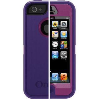 OTTERBOX DEFENDER CASE & BELT CLIP IPHONE 5 Boom Pop Purple & Violet 