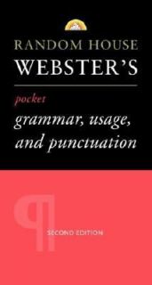 Random House Websters Pocket Grammar, Usage, and Punctuation by 