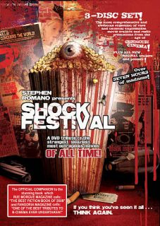 Stephen Romano Presents Shock Festival DVD, 2010, 3 Disc Set