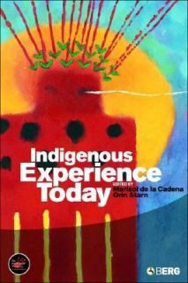 Indigenous Experience Today by Orin Starn 2007, Paperback