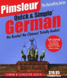 German by Pimsleur Staff and Inc. Staff Penton Overseas 2000, CD 