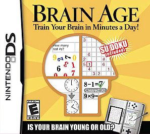 Brain Age Train Your Brain in Minutes a Day Nintendo DS, 2006